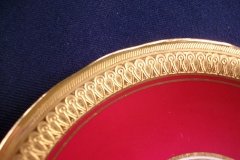 AYNSLEY BUCKINGHAM MAROON-  CUP & SAUCER   .....   http://jaapiesfinechinastore.com