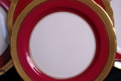 AYNSLEY BUCKINGHAM MAROON-  SALAD PLATE   .....   http://jaapiesfinechinastore.com