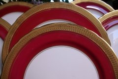 AYNSLEY BUCKINGHAM MAROON-  SALAD PLATE   .....   http://jaapiesfinechinastore.com