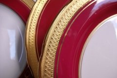 AYNSLEY BUCKINGHAM MAROON-  SALAD PLATE   .....   http://jaapiesfinechinastore.com