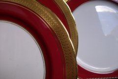 AYNSLEY BUCKINGHAM MAROON-  SALAD PLATE   .....   http://jaapiesfinechinastore.com