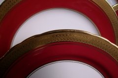 AYNSLEY BUCKINGHAM MAROON-  SALAD PLATE   .....   http://jaapiesfinechinastore.com