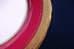 AYNSLEY BUCKINGHAM MAROON-  SALAD PLATE   .....   http://jaapiesfinechinastore.com