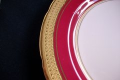 AYNSLEY BUCKINGHAM MAROON-  SALAD PLATE   .....   http://jaapiesfinechinastore.com