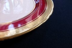 AYNSLEY BUCKINGHAM MAROON-  SALAD PLATE   .....   http://jaapiesfinechinastore.com