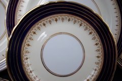 AYNSLEY DORCHESTER COBALT #7571 (NON FLORAL)-  BREAD & BUTTER PLATE     .....   http://jaapiesfinechinastore.com