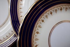 AYNSLEY DORCHESTER COBALT #7571 (NON FLORAL)-  BREAD & BUTTER PLATE     .....   http://jaapiesfinechinastore.com