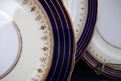 AYNSLEY DORCHESTER COBALT #7571 (NON FLORAL)-  BREAD & BUTTER PLATE     .....   http://jaapiesfinechinastore.com