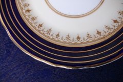 AYNSLEY DORCHESTER COBALT #7571 (NON FLORAL)-  BREAD & BUTTER PLATE     .....   http://jaapiesfinechinastore.com