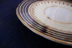 AYNSLEY DORCHESTER COBALT #7571 (NON FLORAL)-  BREAD & BUTTER PLATE     .....   http://jaapiesfinechinastore.com