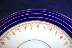 AYNSLEY DORCHESTER COBALT #7571 (NON FLORAL)- CUP & SAUCER    .....   http://jaapiesfinechinastore.com