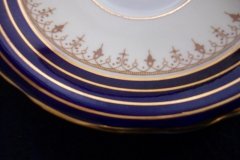 AYNSLEY DORCHESTER COBALT #7571 (NON FLORAL)- CUP & SAUCER    .....   http://jaapiesfinechinastore.com