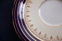 AYNSLEY DORCHESTER COBALT #7571 (NON FLORAL)- CUP & SAUCER    .....   http://jaapiesfinechinastore.com
