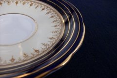 AYNSLEY DORCHESTER COBALT #7571 (NON FLORAL)- CUP & SAUCER    .....   http://jaapiesfinechinastore.com