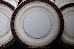 AYNSLEY DORCHESTER COBALT #7571 (NON FLORAL)- DINNER PLATE     .....   http://jaapiesfinechinastore.com