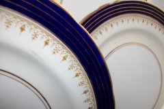 AYNSLEY DORCHESTER COBALT #7571 (NON FLORAL)- DINNER PLATE     .....   http://jaapiesfinechinastore.com