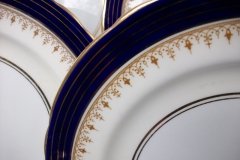 AYNSLEY DORCHESTER COBALT #7571 (NON FLORAL)- DINNER PLATE     .....   http://jaapiesfinechinastore.com