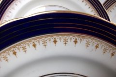 AYNSLEY DORCHESTER COBALT #7571 (NON FLORAL)- DINNER PLATE     .....   http://jaapiesfinechinastore.com