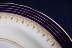AYNSLEY DORCHESTER COBALT #7571 (NON FLORAL)- DINNER PLATE     .....   http://jaapiesfinechinastore.com