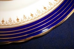 AYNSLEY DORCHESTER COBALT #7571 (NON FLORAL)- DINNER PLATE     .....   http://jaapiesfinechinastore.com