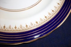 AYNSLEY DORCHESTER COBALT #7571 (NON FLORAL)- DINNER PLATE     .....   http://jaapiesfinechinastore.com