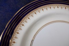 AYNSLEY DORCHESTER COBALT #7571 (NON FLORAL)- DINNER PLATE     .....   http://jaapiesfinechinastore.com