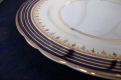 AYNSLEY DORCHESTER COBALT #7571 (NON FLORAL)- DINNER PLATE     .....   http://jaapiesfinechinastore.com