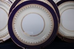 AYNSLEY DORCHESTER COBALT #7571 (NON FLORAL)- SALAD PLATE     .....   http://jaapiesfinechinastore.com