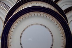 AYNSLEY DORCHESTER COBALT #7571 (NON FLORAL)- SALAD PLATE     .....   http://jaapiesfinechinastore.com
