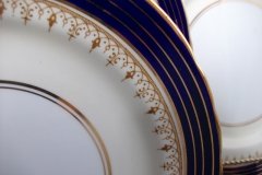 AYNSLEY DORCHESTER COBALT #7571 (NON FLORAL)- SALAD PLATE     .....   http://jaapiesfinechinastore.com