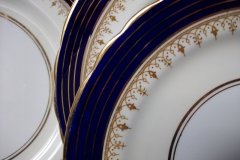 AYNSLEY DORCHESTER COBALT #7571 (NON FLORAL)- SALAD PLATE     .....   http://jaapiesfinechinastore.com