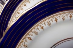 AYNSLEY DORCHESTER COBALT #7571 (NON FLORAL)- SALAD PLATE     .....   http://jaapiesfinechinastore.com