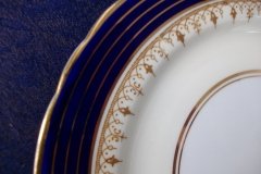 AYNSLEY DORCHESTER COBALT #7571 (NON FLORAL)- SALAD PLATE     .....   http://jaapiesfinechinastore.com