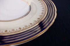 AYNSLEY DORCHESTER COBALT #7571 (NON FLORAL)- SALAD PLATE     .....   http://jaapiesfinechinastore.com