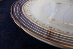 AYNSLEY DORCHESTER COBALT #7571 (NON FLORAL)- SALAD PLATE     .....   http://jaapiesfinechinastore.com