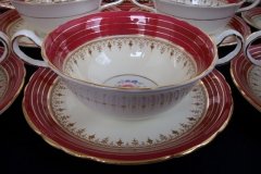AYNSLEY DORCHESTER- SOUP BOWL & SAUCER   ..... http://jaapiesfinechinastore.com