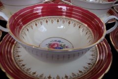 AYNSLEY DORCHESTER- SOUP BOWL & SAUCER   ..... http://jaapiesfinechinastore.com