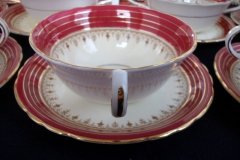 AYNSLEY DORCHESTER- SOUP BOWL & SAUCER   ..... http://jaapiesfinechinastore.com