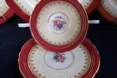 AYNSLEY DORCHESTER- SOUP BOWL & SAUCER   ..... http://jaapiesfinechinastore.com