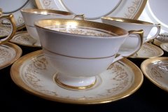 AYNSLEY GOLDEN DOWERY #7892-  CUP & SAUCER    .....   http://jaapiesfinechinastore.com