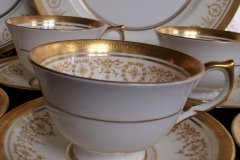 AYNSLEY GOLDEN DOWERY #7892-  CUP & SAUCER    .....   http://jaapiesfinechinastore.com