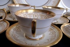 AYNSLEY GOLDEN DOWERY #7892-  CUP & SAUCER    .....   http://jaapiesfinechinastore.com