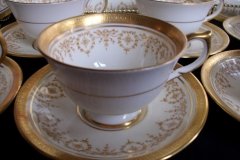 AYNSLEY GOLDEN DOWERY #7892-  CUP & SAUCER    .....   http://jaapiesfinechinastore.com