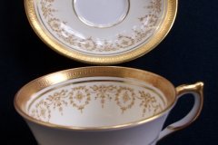 AYNSLEY GOLDEN DOWERY #7892-  CUP & SAUCER    .....   http://jaapiesfinechinastore.com