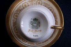AYNSLEY GOLDEN DOWERY #7892-  CUP & SAUCER    .....   http://jaapiesfinechinastore.com