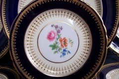 AYNSLEY HATFIELD COBALT #7024-  BREAD & BUTTER PLATE   .....   http://jaapiesfinechinastore.com