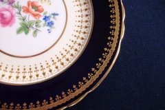 AYNSLEY HATFIELD COBALT #7024-  BREAD & BUTTER PLATE   .....   http://jaapiesfinechinastore.com