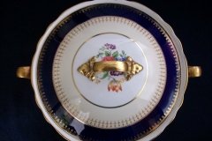 AYNSLEY HATFIELD COBALT #7024- ROUND COVERED  SERVING BOWL    .....   http://jaapiesfinechinastore.com
