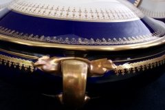 AYNSLEY HATFIELD COBALT #7024- ROUND COVERED  SERVING BOWL    .....   http://jaapiesfinechinastore.com