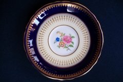 AYNSLEY HATFIELD COBALT #7024- SOUP BOWL  & SAUCER   .....   http://jaapiesfinechinastore.com